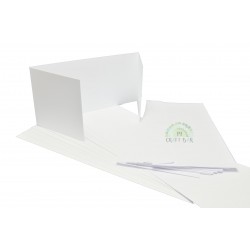 Blank Card - DL shutter horizontal + envelope / white
