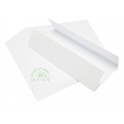Blank Card - DL shutter vertical + envelope / white