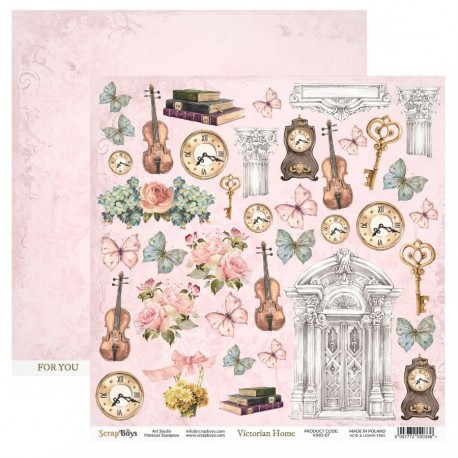 Scrapbooking Papers - VICTORIAN HOME - Pad 12 x 12