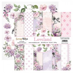 Scrapbooking Papers -LOVELAND - Pad 12 x 12