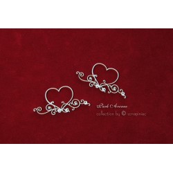 Chipboard - Wedding & Love, Hearts