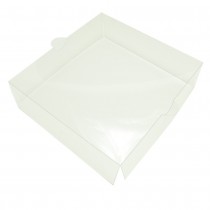 Transparent lid for square box