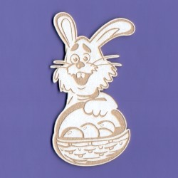 Chipboard - Easter Happy Rabbit
