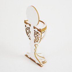 Chipboard - Half of  Holy Communion Chalice 3D