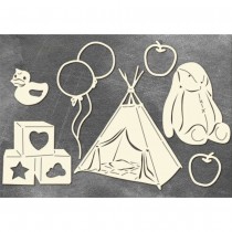 Chipboard - TOYS AND TEEPEE...
