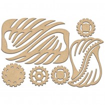 MDF - Gears and wings set