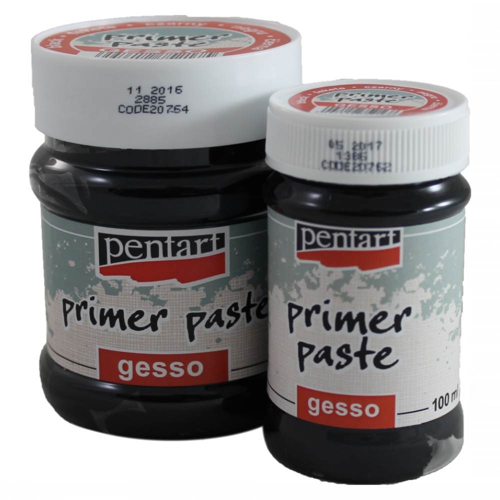 Pentart Primer Paste Gesso Black- 100ml – PipART Creations