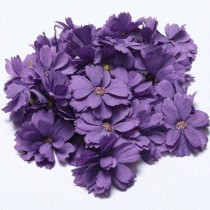 Silk Plum Flower - PURPLE 6pcs