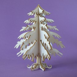 Chipboard - Christmas Tree 3D