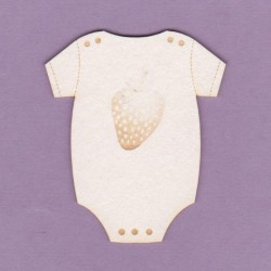 Chipboard - Baby Body with Strawberry