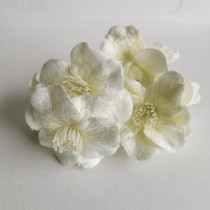 Large Suede Flower  - WHITE...