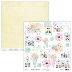 Scrapbooking Paper- 12x12 Sheet - LOVELY DAY  09