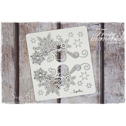 Chipboard - Set of Decors with Snowflakes/A