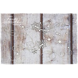 Chipboard - Set of Decors with Snowflakes/C