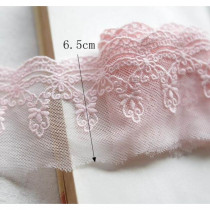 Embroidered Tulle - 07 pink z