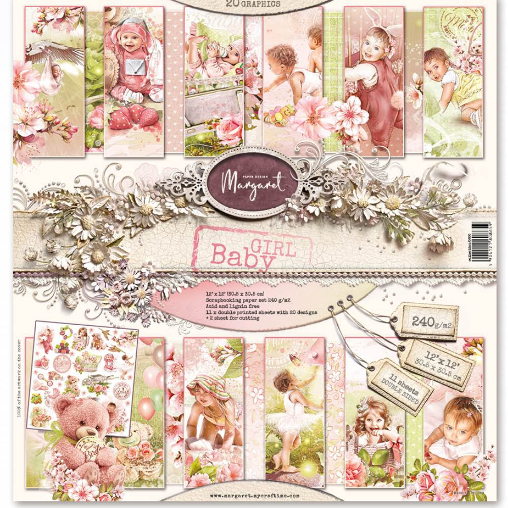 Happy Baby Girls Pink Scrapbook Set by Teneresa