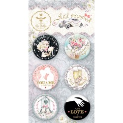 Adhesive Badges /Just Married