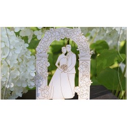 Chipboard - Young couple in a Garden