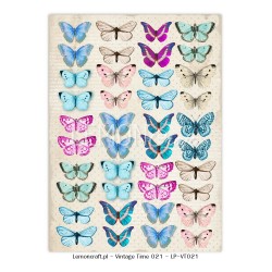 Scrapbooking Paper-  A4 Sheet   Butterflies 021
