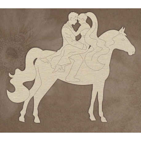 Chipboard -  Bridegroom on horseback