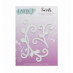 Lady E Design  Leaf 7 - Swirls