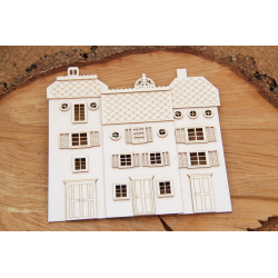 Chipboard - Tenement house (flat), set of 3 houses
