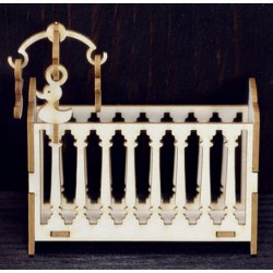 Chipboard -  Baby Crib /3D