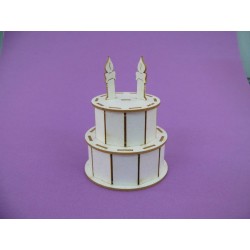 Chipboard - Birthday Cake (3D)
