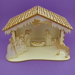 Chipboard - Nativity scene 3D