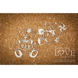 Chipboard - Baby Toys / 2pcs