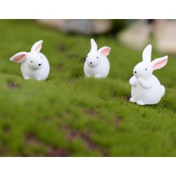 Mini Rabbit Resin Miniature /2pcs