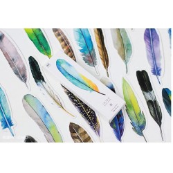 Paper Die Cuts/ Bookmark  - Colorful Feather