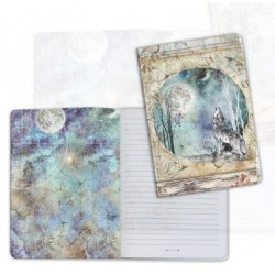 Art journal /Notebook A5 - COSMOS WOLF